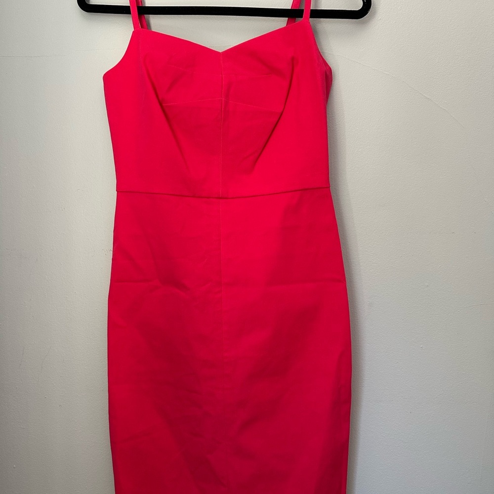 Banana Republic Strapless Hot Pink Dress